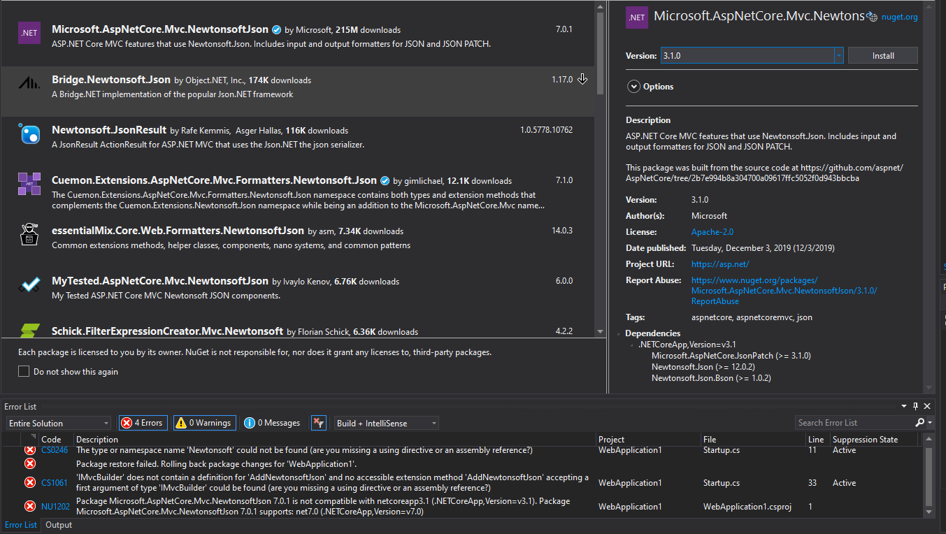 Install Version 3.1.0